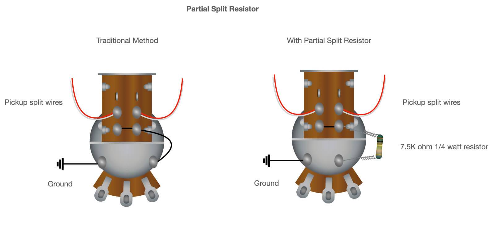 partial split resistor diagram