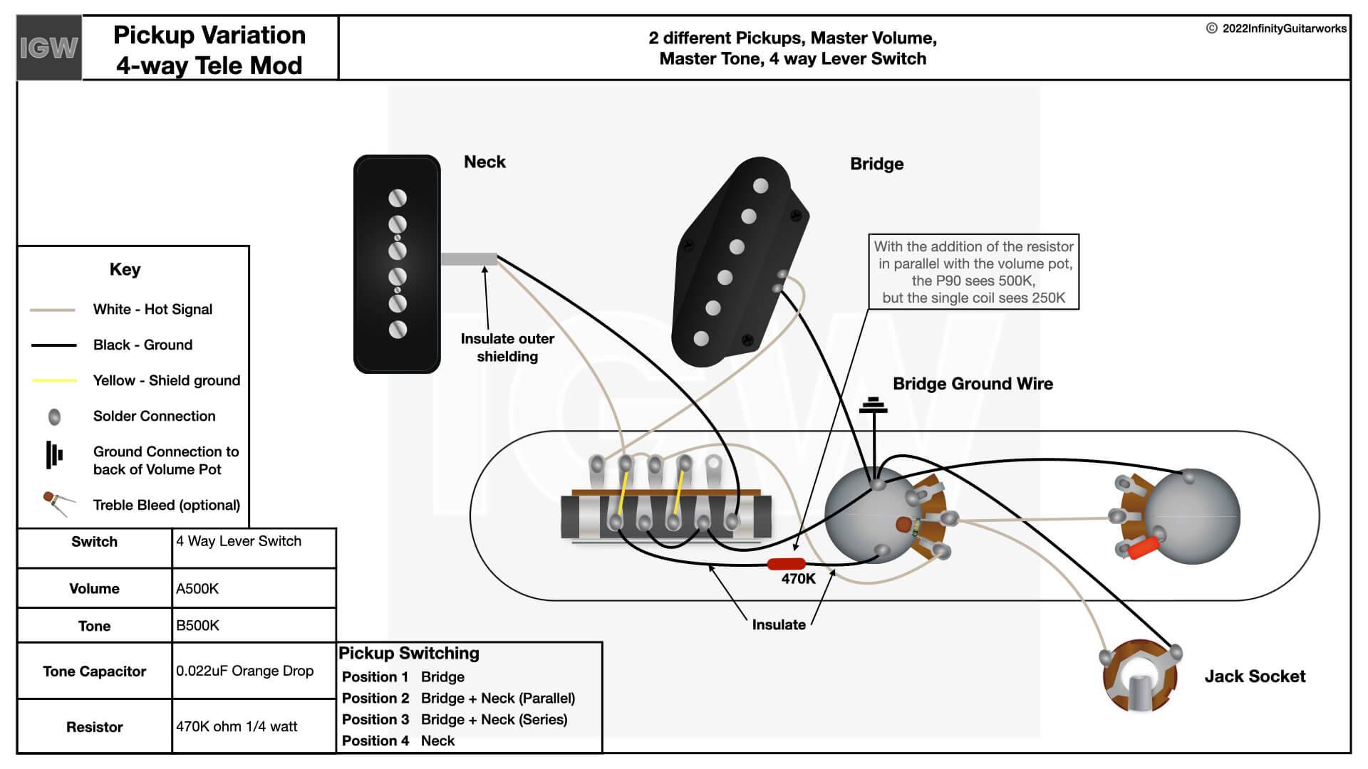 different pickup tele mod schematic